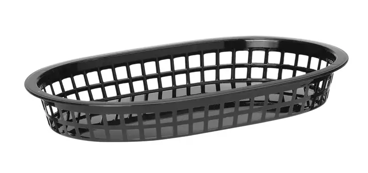 Musta Fast food muovikori 6kpl - Muut tarjoiluastiat - H426890 - 1