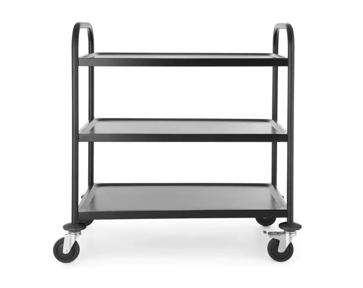 Kasattava Musta 3-kerros tarjoiluvaunu - Tasovaunut - H811320 - 1