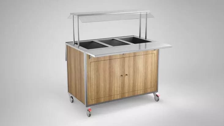 Inox Kylmäbuffetvaunu Ksb-1200 - Kylmäbuffetvaunut - 13KSB1200 - 1