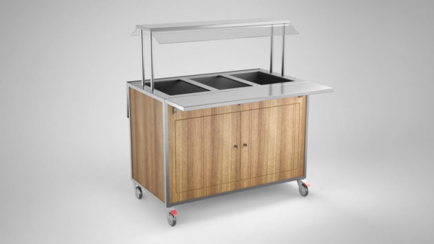 Inox Lämminbuffetvaunu Ssb-1200 - Lämpöbuffetvaunut - 13SSB1200 - 1