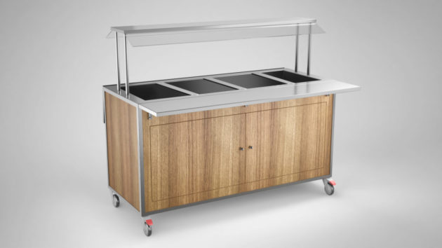 Inox Lämminbuffetvaunu Ssb-1600 - Lämpöbuffetvaunut - 13SSB1600 - 1