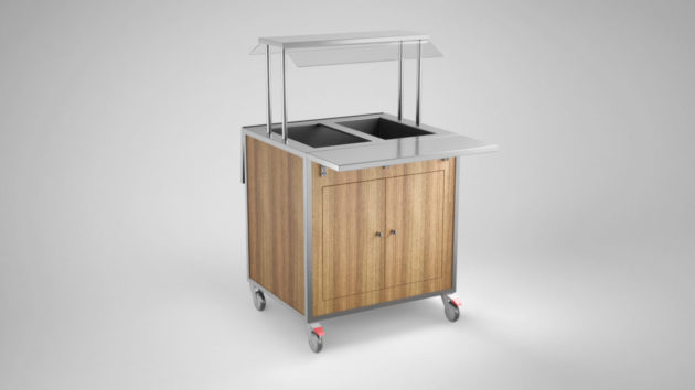 Inox Lämminbuffetvaunu Ssb-800 - Lämpöbuffetvaunut - 13SSB800 - 1