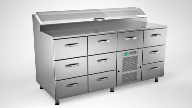 Inox Kylmäköntyöpöydät - Kylmävetolaatikostot - 13KTL-16010 - 1