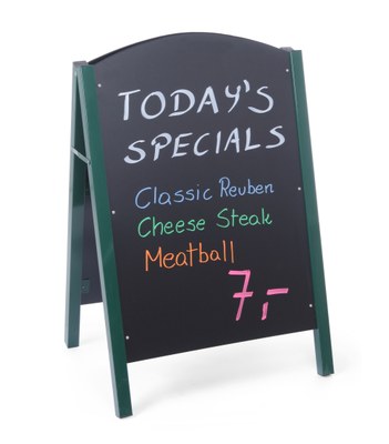 Liitutaulu Jalkakäytävälle A-Teline 700X1100Mm - A-standi liitutaulut - H664100 - 1