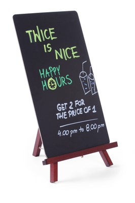 Liitutaulu Maalaustelineellä 220X360mm - Pöytäliitutaulut - H664070 - 1