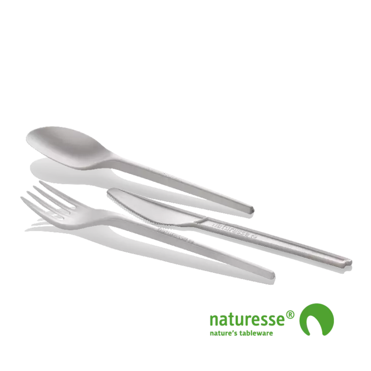 Valkoinen Biomuovi Haarukka 50kpl/pkt - Kertakäyttöastiat - 97MTN800 - 2