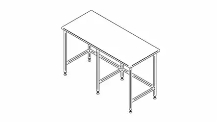 Inox Rst-Työpöytä - Teräspöydät - 131001 - 1