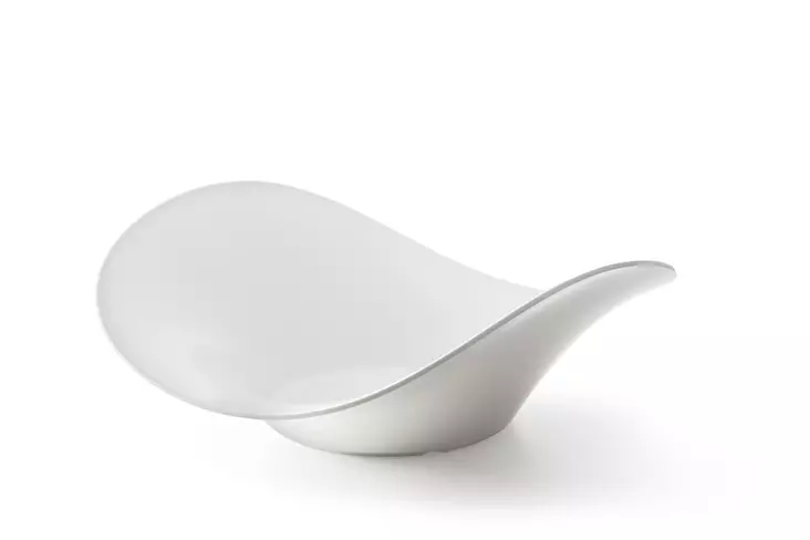 Kaareva Melamiinikulho Valkoinen - Tarjoilukulhot -vuoat - H561461 - 1