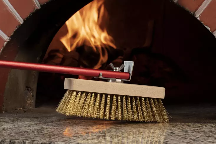 Pizzauuniharja 22,5cm alumiinivarrella - Pizzalapiot ja -harjat - 68AL-RA276422 - 1