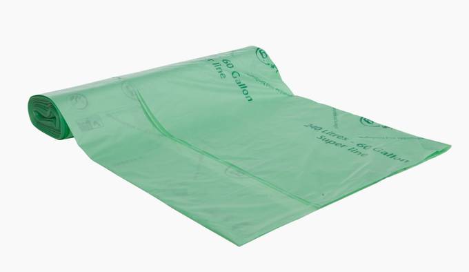 Biojätepussi 240L 12 pss/rll BioBag - Jätesäkit ja roskapussit - 40156883 - 1