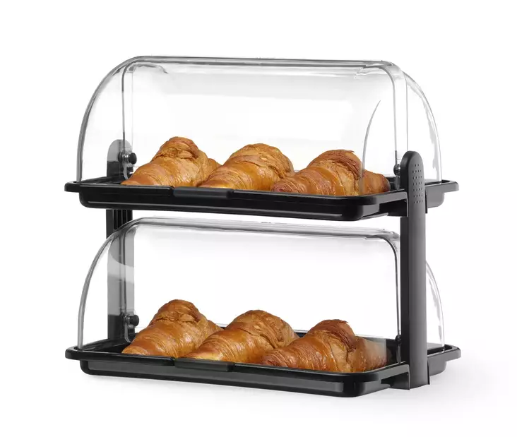 Roll Top Tarjotin Kapea Douple Musta - Rolltop kannelliset tarjottimet - H871614 - 1