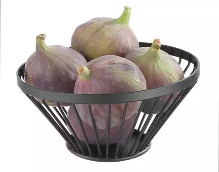 Musta Pyöreä Hedelmäkori Ø150mm - Leipäkorit, hedelmäkorit - H427095 - 1