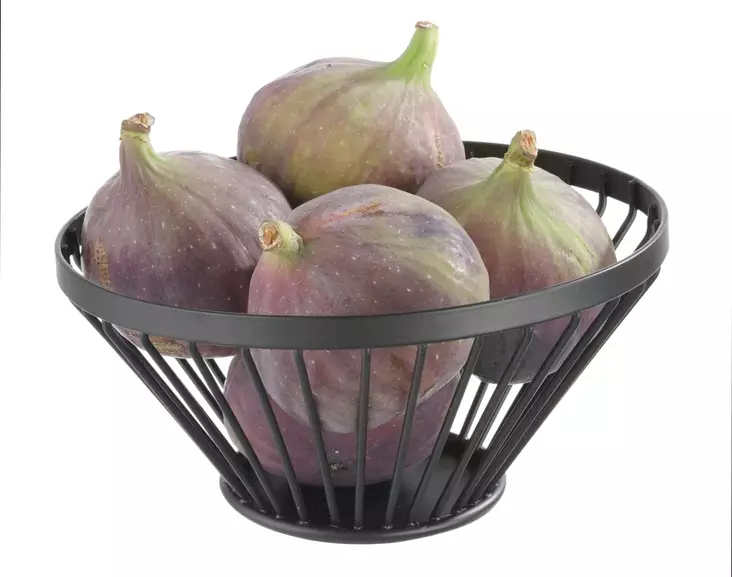 Musta Pyöreä Hedelmäkori Ø150mm - Leipäkorit, hedelmäkorit - H427095 - 1