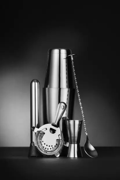 Baarimestarin setti Teräs - Baaritarvikkeet - H596616 - 1