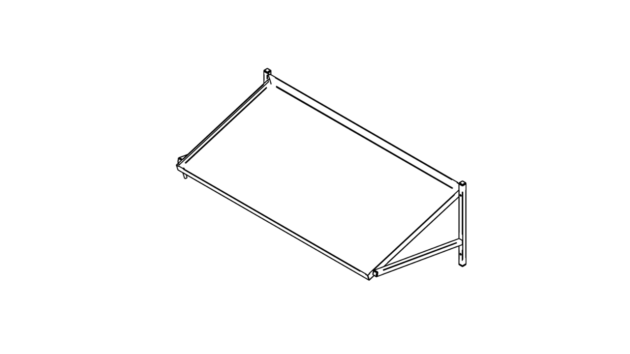 Inox Vinokorihylly 2:Lle Korille - Seinähyllyt - 13VM0067 - 1