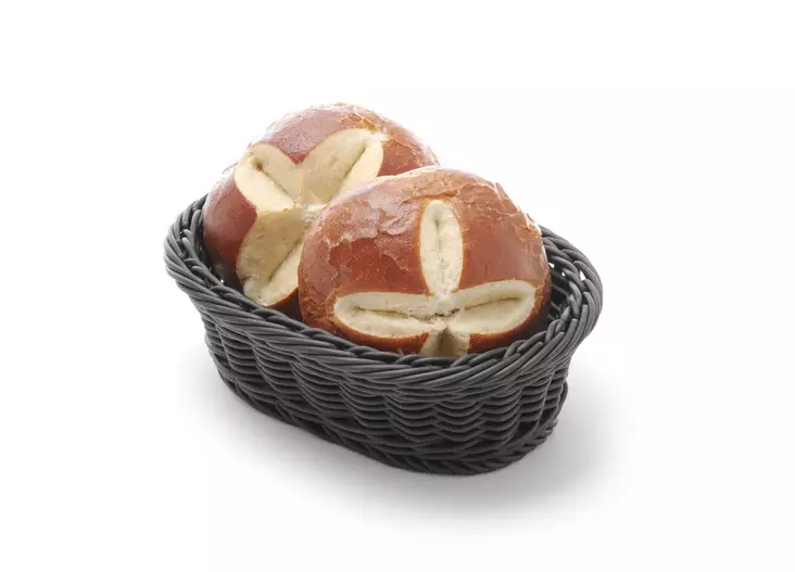 Ovaali Musta Polyrottinkikori 190x120mm - Leipäkorit, hedelmäkorit - H426777 - 1