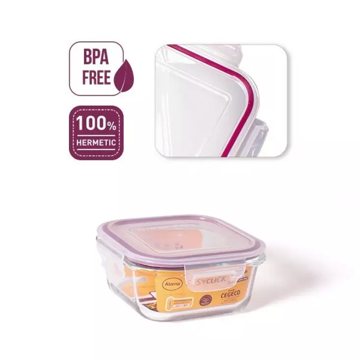 Säilytysrasia EasyClick Square 0,5 L - Säilytysastiat - 52173-00008 - 1