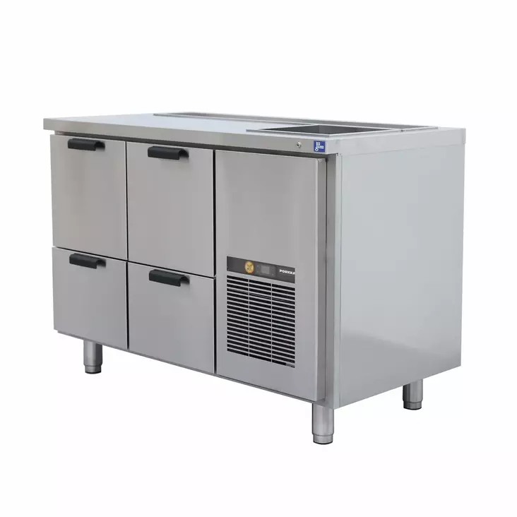 Porkka Baarimestarinpöydät - Kylmävetolaatikostot - 60CLB2S22CX - 1